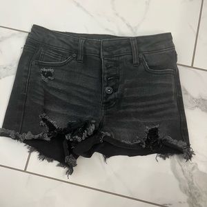 Black Jean shorts